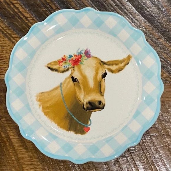 BN Pioneer Woman appetizer plates pig cow hat chicken - Picture 3 of 5